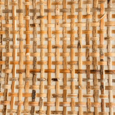 Square - Rattan flet i metermål Bredde 45-60 cm - mørk natur