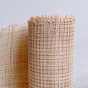 Rattan flet i metermål - Double Square