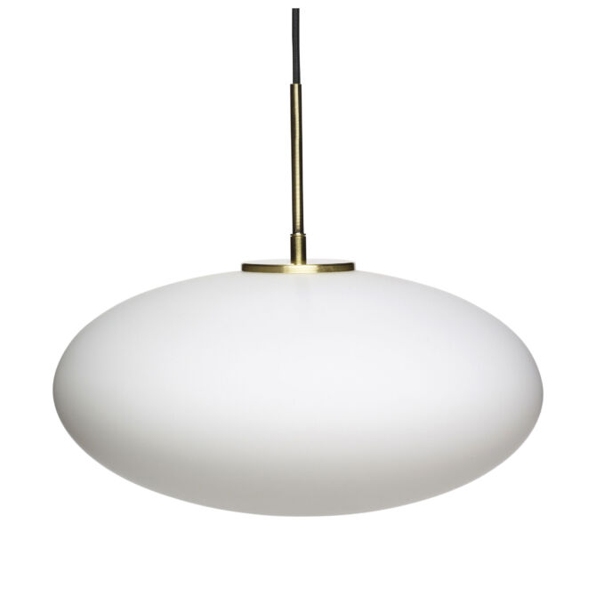 Muse Pendel Ellipse Hvid - Ø40 cm - Fra Hübsch