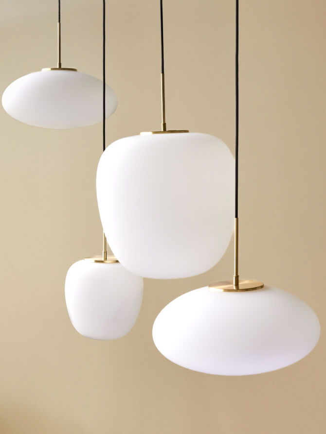 Muse Pendel Ellipse Hvid - Ø40 cm - Fra Hübsch - Image 4