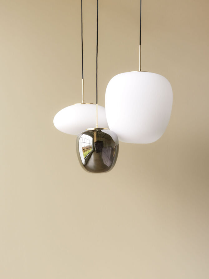 Muse Pendel Ellipse Hvid - Ø40 cm - Fra Hübsch - Image 5
