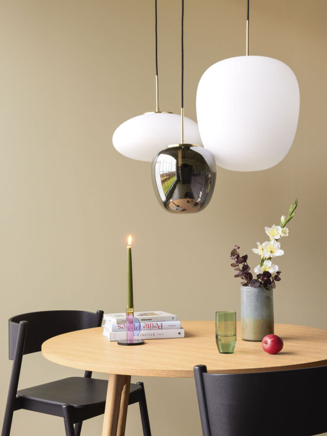 Muse Pendel Ellipse Hvid - Ø40 cm - Fra Hübsch - Image 6