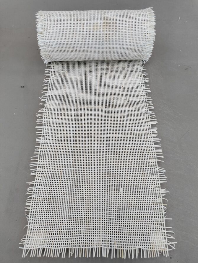 Square - Rattan flet i metermål – Offwhite - Image 5