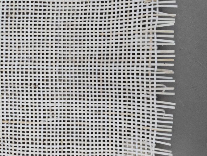 Square - Rattan flet i metermål – Offwhite - Image 6