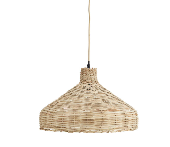 Loftslampe i rattan