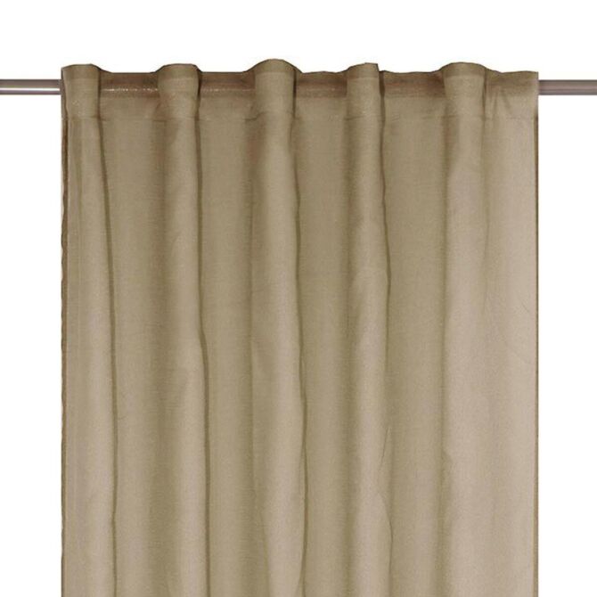 Gardin i beige farve - Trimy - 2X140X300