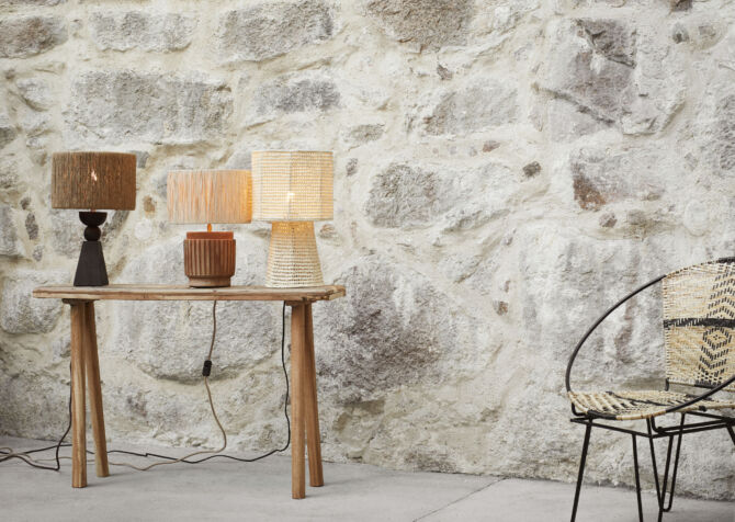 Bordlampe af papirreb - fra Madame Stoltz - Image 2