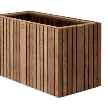 Plantekasse 90x45x5 - mørk egetræ