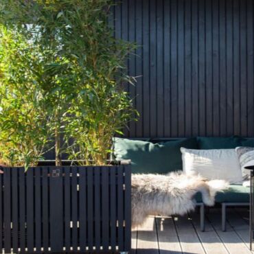 Plantekasse 90x45x52 - sort